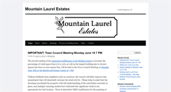 Desktop Screenshot of mountainlaurelestates.org
